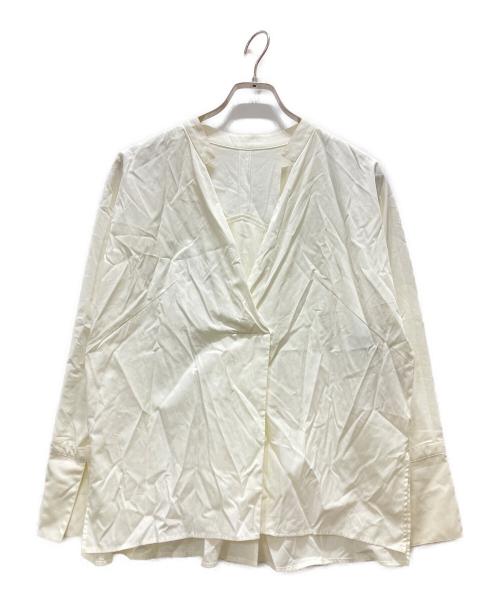 Diagram GRACE CONTINENTAL（ダイアグラム グレースコンチネンタル）Diagram GRACE CONTINENTAL (ダイアグラム グレースコンチネンタル) スキッパーブラウス ホワイト サイズ:Sの古着・服飾アイテム