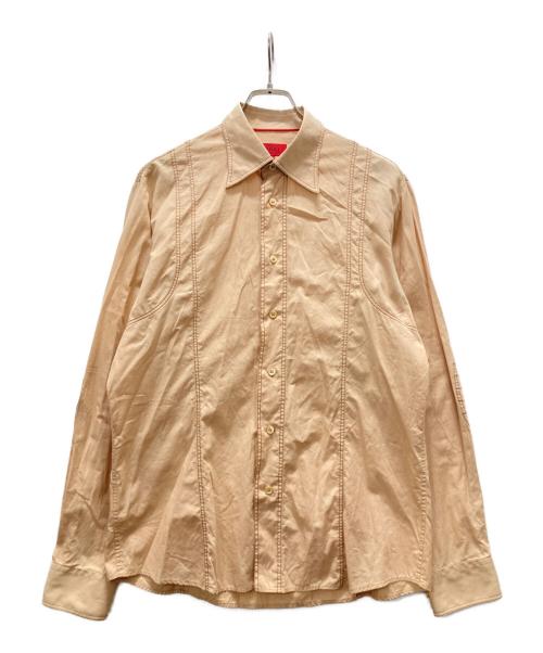 HUGO HUGO BOSS（ヒューゴ ヒューゴボス）HUGO HUGO BOSS (ヒューゴ ヒューゴボス) 長袖シャツ ピンク サイズ:Lの古着・服飾アイテム