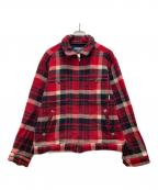 WOOLRICHウールリッチ）の古着「バッファローチェックジャケット」｜レッド