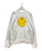 SMILEY FACE×JOURNAL STANDARDスマイリーフェイス×ジャーナルスタンダード）の古着「スウェット」｜ホワイト