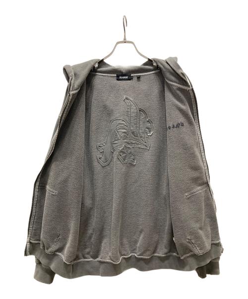 X-LARGE（エクストララージ）X-LARGE (エクストララージ) ジップパーカー グレー サイズ:Lの古着・服飾アイテム