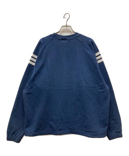 adidas（アディダス）adidas (アディダス) ロゴプリントスウェット ネイビー サイズ:XLの古着・服飾アイテム