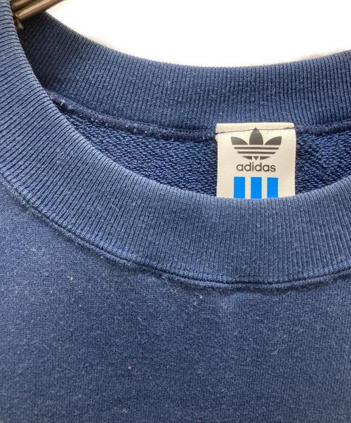 adidas（アディダス）adidas (アディダス) ロゴプリントスウェット ネイビー サイズ:XLの古着・服飾アイテム