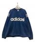 adidas（アディダス）の古着「ロゴプリントスウェット」｜ネイビー