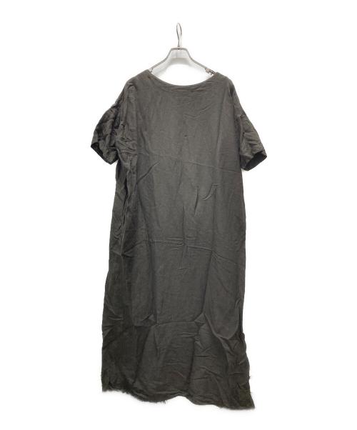 KAGURE（カグレ）kagure (カグレ) リネン混ブラウスワンピース ブラウン サイズ:Fの古着・服飾アイテム