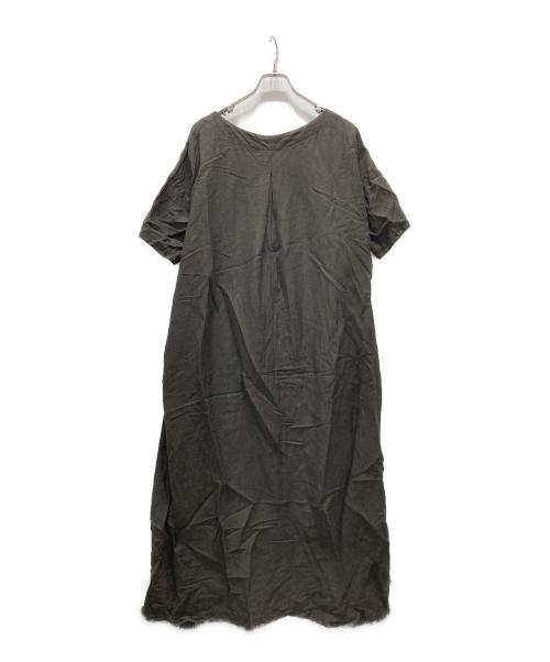 KAGURE（カグレ）kagure (カグレ) リネン混ブラウスワンピース ブラウン サイズ:Fの古着・服飾アイテム