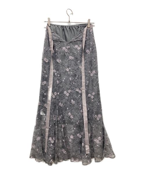 Snidel（スナイデル）Snidel (スナイデル) 3pieceジョーゼットレースワンピース ラベンダー サイズ:1の古着・服飾アイテム