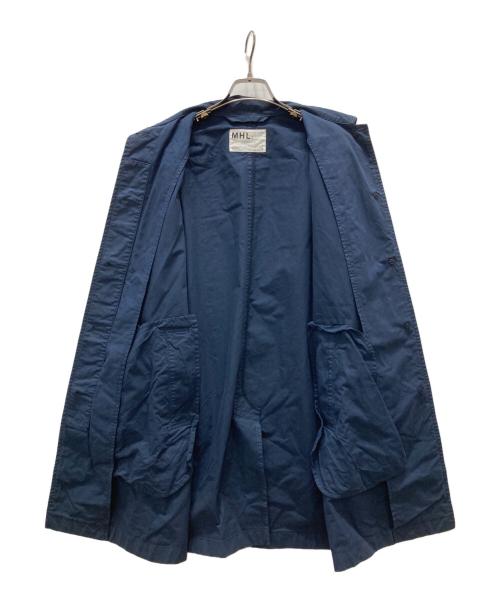 MHL（マーガレットハウエル）MHL (マーガレットハウエル) ステンカラーコート ネイビー サイズ:2の古着・服飾アイテム