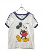 sherry's bestシェリーズベスト）の古着「USA製ミッキープリントTシャツ by SHERRY MIG」｜ホワイト