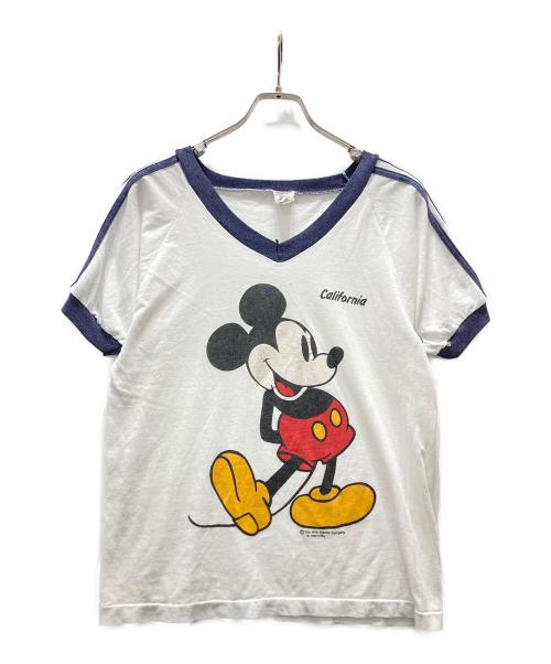 sherry's best（シェリーズベスト）SHERRY'S BEST (シェリーズベスト) USA製ミッキープリントTシャツ by SHERRY MIG ホワイト サイズ:Mの古着・服飾アイテム