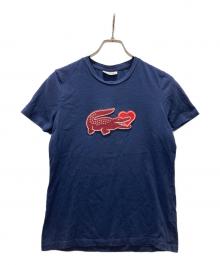 LACOSTE（ラコステ）の古着「プリントTシャツ」｜ネイビー