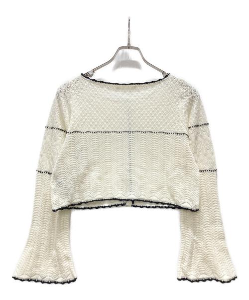 Snidel（スナイデル）Snidel (スナイデル) クロシェニットセットアップ アイボリー サイズ:Fの古着・服飾アイテム