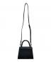 CHARLES & KEITH (チャールズアンドキース) ハクスリメタリック プッシュロックトップハンドル ブラック：6000円