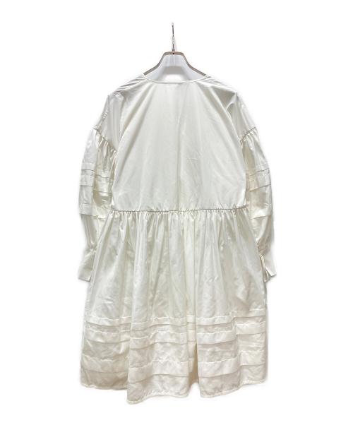 CECILIE BAHNSEN（セシリーバンセン）Cecilie Bahnsen (セシリーバンセン) タフタラップドレス ホワイト サイズ:XSの古着・服飾アイテム