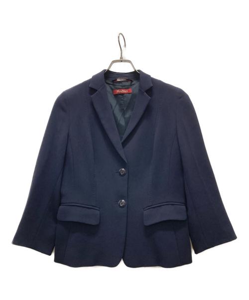Max Mara Studio（マックスマーラ ストゥディオ）MAX MARA STUDIO (マックスマーラ ストゥディオ) テーラードジャケット ネイビー サイズ:42の古着・服飾アイテム