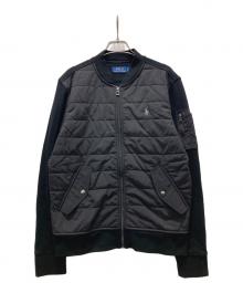 POLO RALPH LAUREN（ポロ・ラルフローレン）の古着「ハイブリットボンバージャケット」｜ブラック
