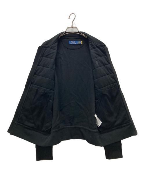 POLO RALPH LAUREN（ポロ・ラルフローレン）POLO RALPH LAUREN (ポロ・ラルフローレン) ハイブリットボンバージャケット ブラック サイズ:Sの古着・服飾アイテム