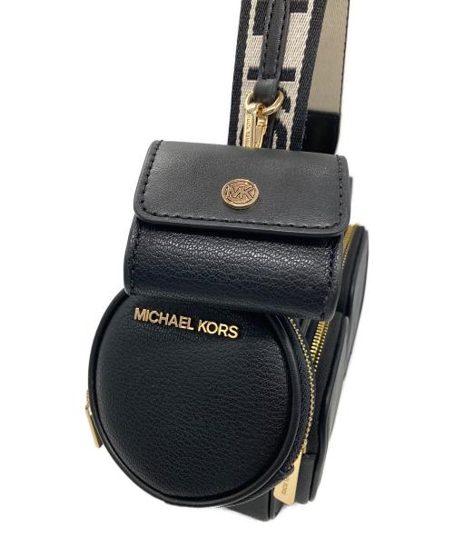 MICHAEL KORS（マイケルコース）MICHAEL KORS (マイケル・コース) クロスボディ ウィズアタッチミディアム ブラックの古着・服飾アイテム