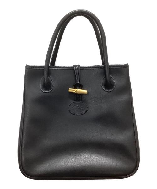 LONGCHAMP（ロンシャン）LONGCHAMP (ロンシャン) ロゾハンドバッグ ブラックの古着・服飾アイテム