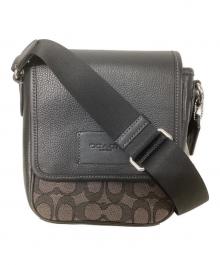 COACH（コーチ）の古着「シグネチャー ルーカス クロスボディバッグ」｜ブラック