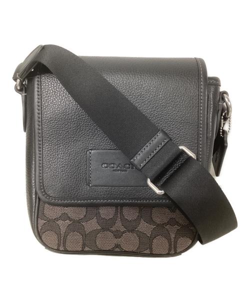 COACH（コーチ）COACH (コーチ) シグネチャー ルーカス クロスボディバッグ ブラックの古着・服飾アイテム