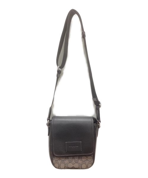 COACH（コーチ）COACH (コーチ) シグネチャー ルーカス クロスボディバッグ ブラックの古着・服飾アイテム
