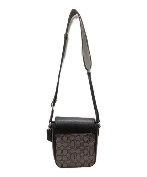COACH（コーチ）COACH (コーチ) シグネチャー ルーカス クロスボディバッグ ブラックの古着・服飾アイテム