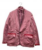 LANVIN en Bleuランバンオンブルー）の古着「2重 デザインテーラードジャケット」｜ピンク