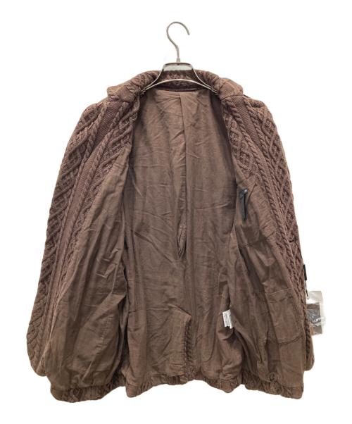 DOUBLE STANDARD CLOTHING（ダブルスタンダードクロージング）DOUBLE STANDARD CLOTHING (ダブルスタンダードクロージング) ニットジャケット ブラウン サイズ:48 未使用品の古着・服飾アイテム