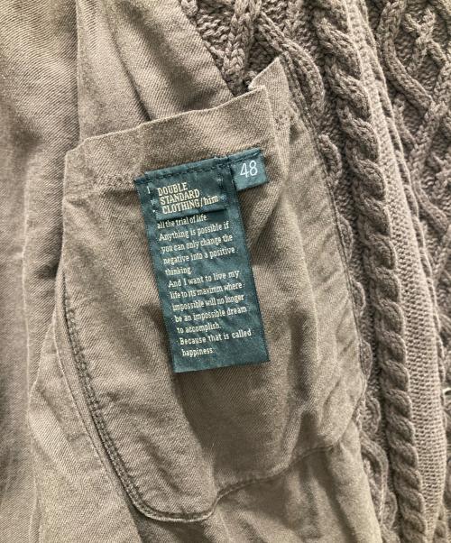 DOUBLE STANDARD CLOTHING（ダブルスタンダードクロージング）DOUBLE STANDARD CLOTHING (ダブルスタンダードクロージング) ニットジャケット ブラウン サイズ:48 未使用品の古着・服飾アイテム