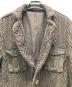 中古・古着 DOUBLE STANDARD CLOTHING (ダブルスタンダードクロージング) ニットジャケット ブラウン サイズ:48 未使用品：6000円