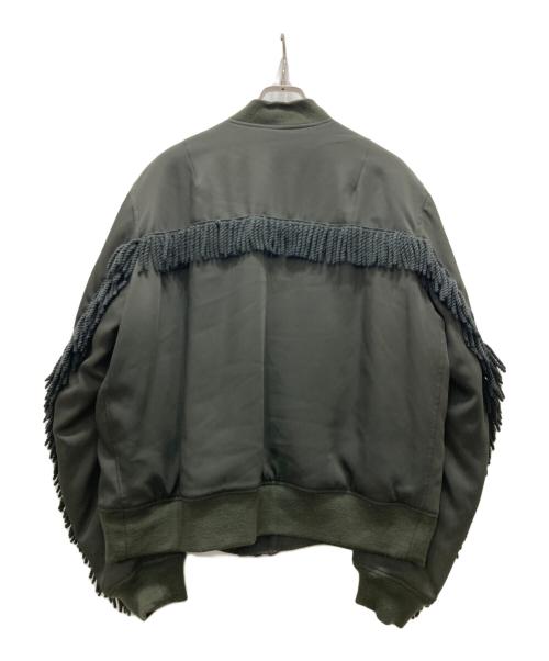 ALLEGE（アレッジ）ALLEGE (アレッジ) フリンジボンバージャケット オリーブ サイズ:L 未使用品の古着・服飾アイテム