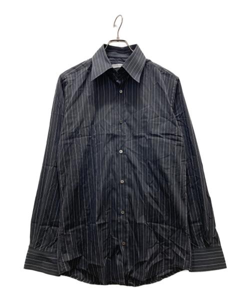 DOLCE & GABBANA（ドルチェ＆ガッバーナ）DOLCE & GABBANA (ドルチェ＆ガッバーナ) ロング丈ストライプシャツ ブラック サイズ:16の古着・服飾アイテム