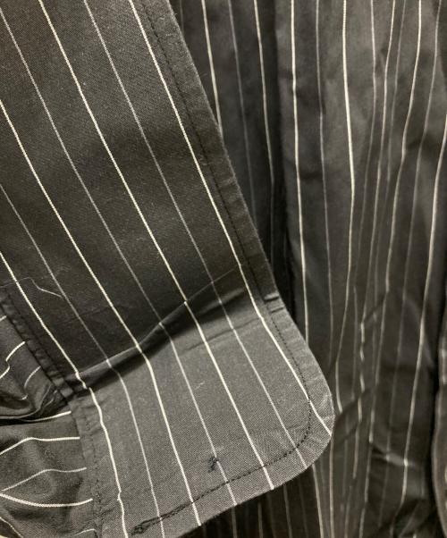 DOLCE & GABBANA（ドルチェ＆ガッバーナ）DOLCE & GABBANA (ドルチェ＆ガッバーナ) ロング丈ストライプシャツ ブラック サイズ:16の古着・服飾アイテム