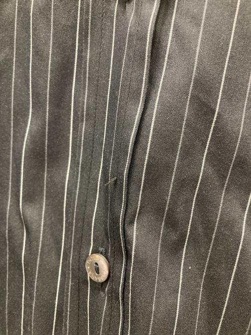 DOLCE & GABBANA（ドルチェ＆ガッバーナ）DOLCE & GABBANA (ドルチェ＆ガッバーナ) ロング丈ストライプシャツ ブラック サイズ:16の古着・服飾アイテム
