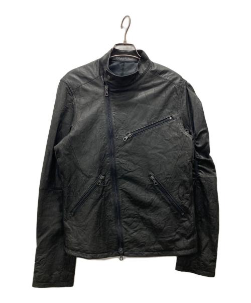 DESIGNWORKS（デザインワークス）DESIGNWORKS (デザインワークス) 羊革 レザージャケット ブラック サイズ:48の古着・服飾アイテム