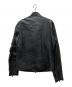 DESIGNWORKS (デザインワークス) 羊革 レザージャケット ブラック サイズ:48：10000円