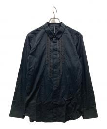 Blackbarrett by Neil Barrett（ブラックバレット）の古着「装飾デザインドレスシャツ」｜ブラック