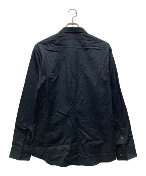 Blackbarrett by Neil Barrett（ブラックバレット）Blackbarrett by Neil Barrett (ブラックバレット) 装飾デザインドレスシャツ ブラック サイズ:3の古着・服飾アイテム