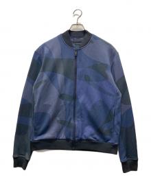 ALEXANDER McQUEEN（アレキサンダーマックイーン）の古着「総柄スウェットブルゾン」｜ネイビー