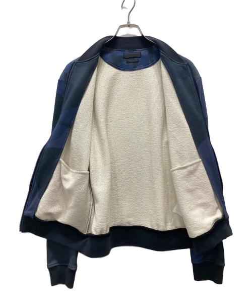 ALEXANDER McQUEEN（アレキサンダーマックイーン）ALEXANDER McQUEEN (アレキサンダーマックイーン) 総柄スウェットブルゾン ネイビー サイズ:Mの古着・服飾アイテム