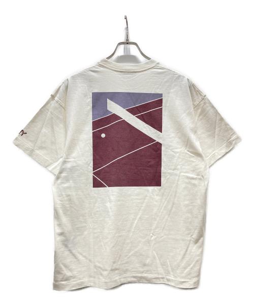 PHEENY（フィーニー）PHEENY (フィーニー) Print-T COURTプリント-T ホワイト サイズ:Fの古着・服飾アイテム