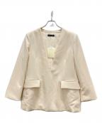 Sea Room lynnシールームリン）の古着「Vネックプルオーバージャケット」｜ベージュ