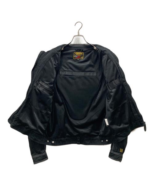 VANSON（バンソン）VANSON (バンソン) コットンバイカージャケット ブラック サイズ:XLの古着・服飾アイテム