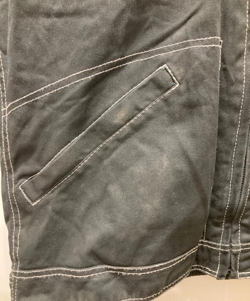 VANSON（バンソン）VANSON (バンソン) コットンバイカージャケット ブラック サイズ:XLの古着・服飾アイテム