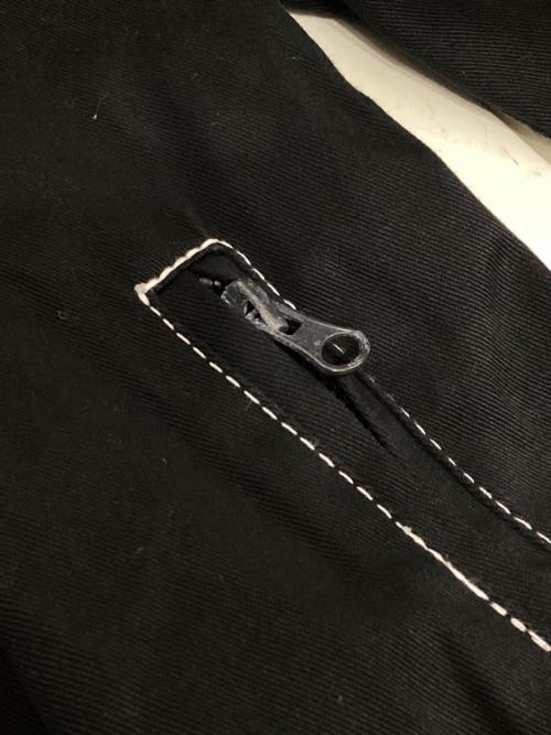 VANSON（バンソン）VANSON (バンソン) コットンバイカージャケット ブラック サイズ:XLの古着・服飾アイテム