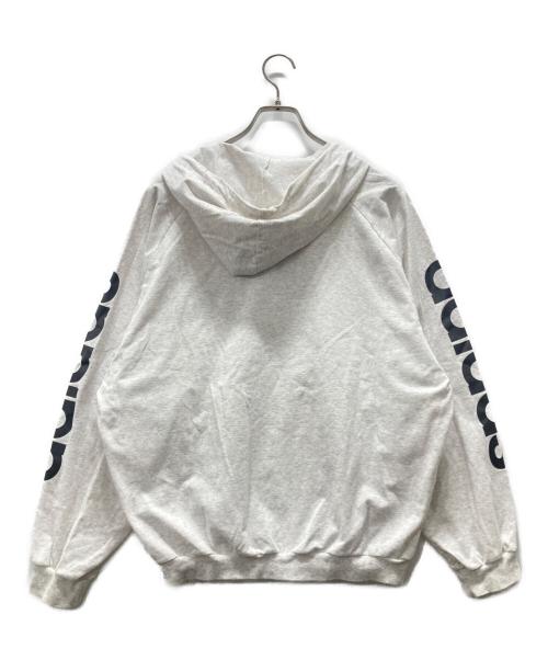 adidas（アディダス）adidas (アディダス) トレフォイル柄パーカー/デサント期 ライトグレー サイズ:Lの古着・服飾アイテム