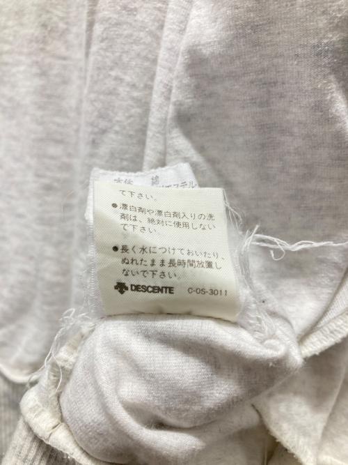 adidas（アディダス）adidas (アディダス) トレフォイル柄パーカー/デサント期 ライトグレー サイズ:Lの古着・服飾アイテム