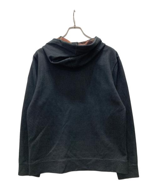 BLACK LABEL CRESTBRIDGE（ブラックレーベル クレストブリッジ）BLACK LABEL CRESTBRIDGE (ブラックレーベル クレストブリッジ) ジップパーカー ブラック サイズ:Lの古着・服飾アイテム