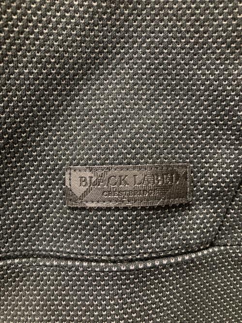 BLACK LABEL CRESTBRIDGE（ブラックレーベル クレストブリッジ）BLACK LABEL CRESTBRIDGE (ブラックレーベル クレストブリッジ) ジップパーカー ブラック サイズ:Lの古着・服飾アイテム